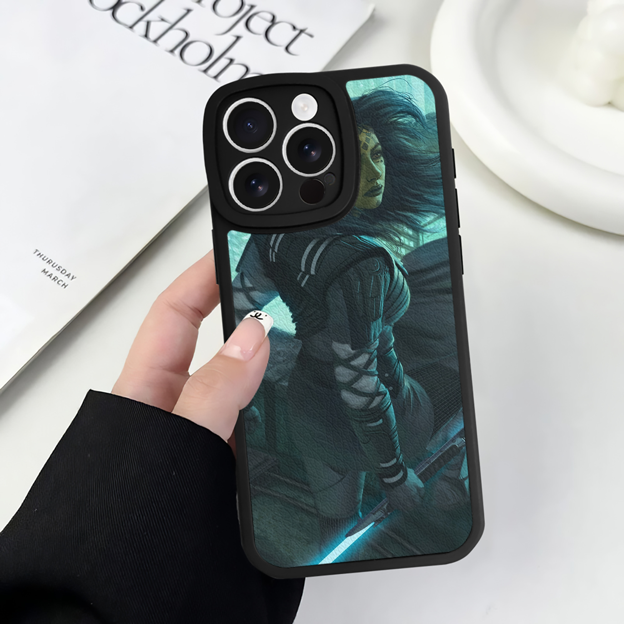 （画像用） スター・ウォーズ Star Wars 【iPhone 16シリーズ対応】シリコンスマホケース（レザー調） 材質：シリコン